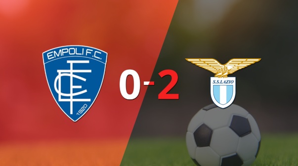 Lazio, de visitante, derrotó 2-0 a Empoli