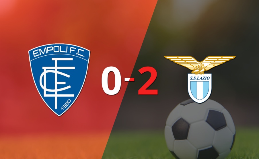 Lazio, de visitante, derrotó 2-0 a Empoli
