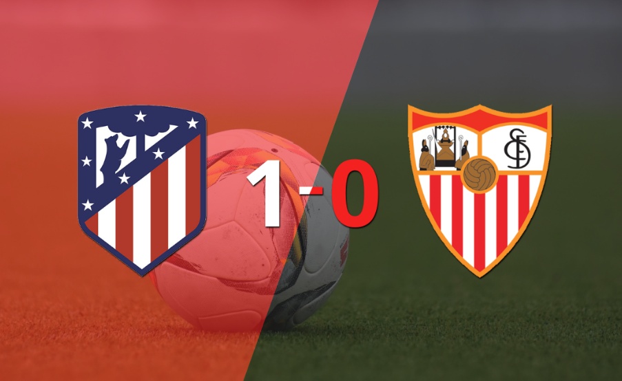 Atlético de Madrid venció por la mínima a Sevilla