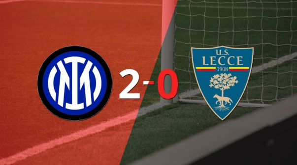 Sólido triunfo de Inter por 2-0 frente a Lecce