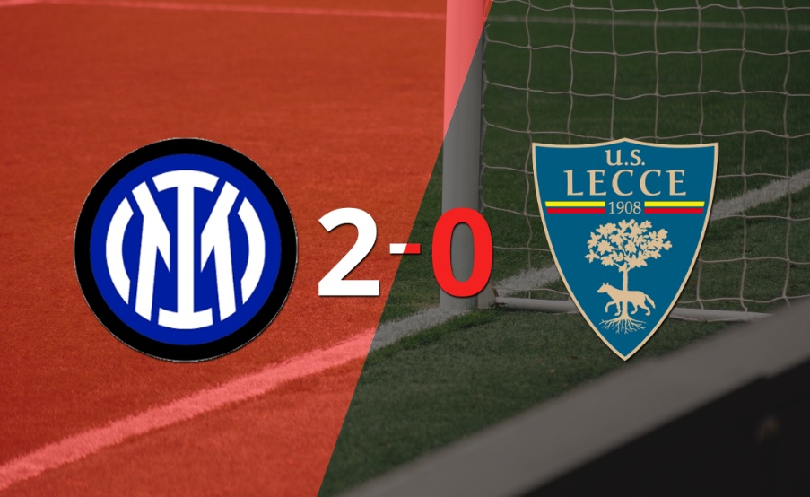 Sólido triunfo de Inter por 2-0 frente a Lecce