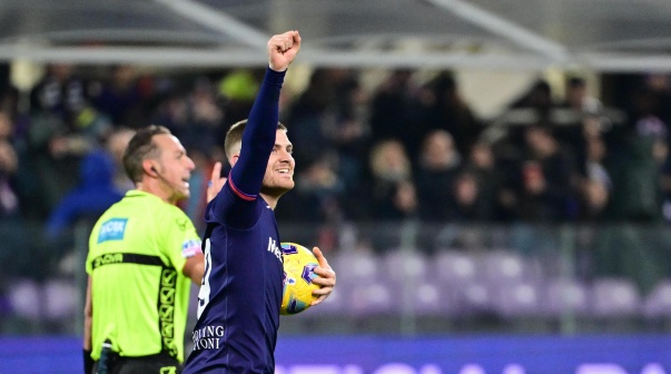 Lucas Beltrán, delantero de la Fiorentina