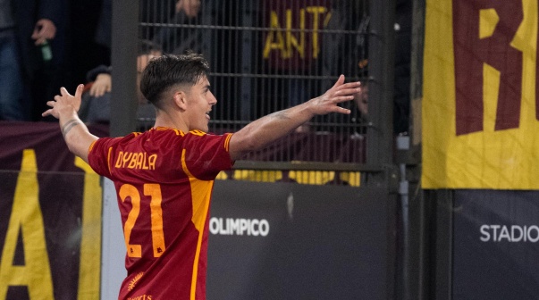 Paulo Dybala en la Roma.