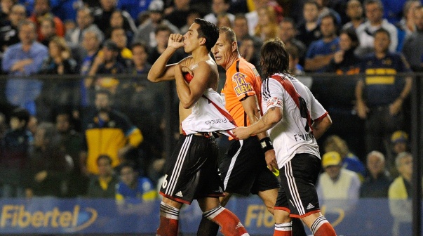 Ramiro Funes Mori en Superclásico.