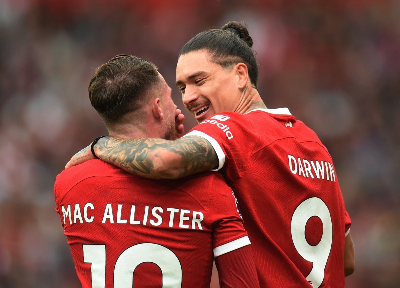 Darwin Núñez dejó de ser compañero de Mac Allister en Liverpool y se fue a Arabia