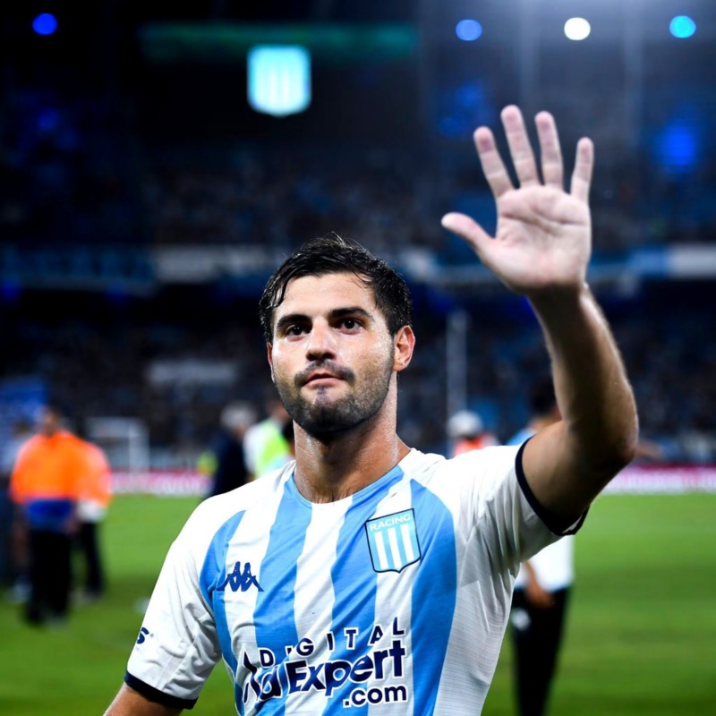 Santiago Sosa ya volvió a los entrenamientos de Racing pensando en River&nbsp;
