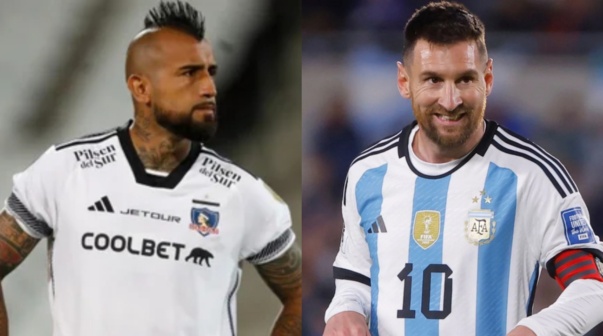 El gesto de Lionel Messi para Arturo Vidal en la previa de Argentina vs. Chile