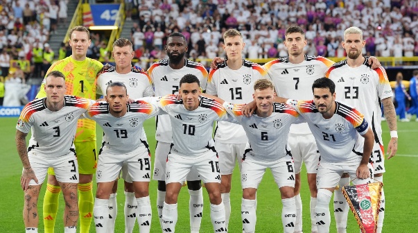 Alemania vs. Dinamarca en la Eurocopa.