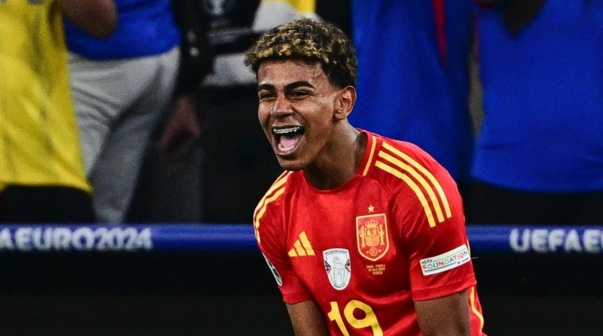 Lamine Yamal en la Eurocopa.