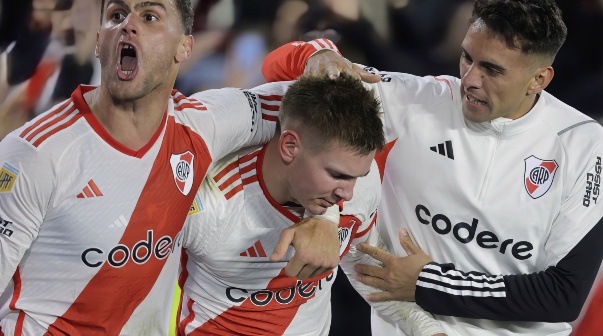 River Plate vs Sarmiento de Junin. Fecha 8 Liga Profesional. Futbol Argentina. Primera División. 28/7/2024