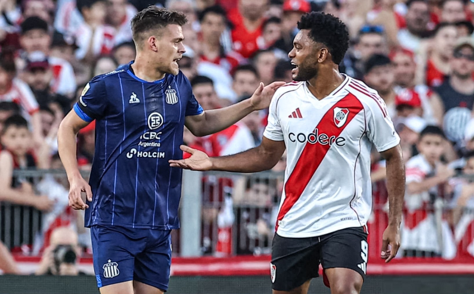 El enojo de Borja con Girotti por su festejo ante River: 