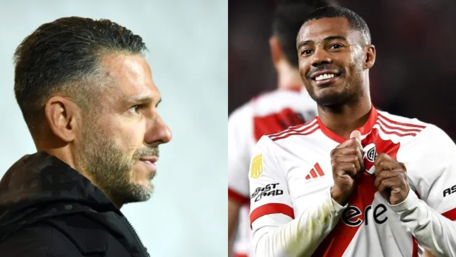 Martín Demichelis y Nicolás De La Cruz