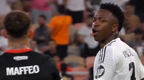 El picante cruce de Pablo Maffeo con Vinicius y Bellingham: 