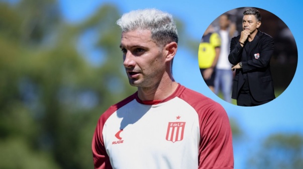 La chicana de Alario para River luego de debutar en Estudiantes: 