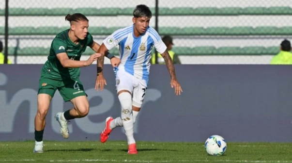 La Selección Argentina Sub-20 disputó un duro partido frente a Bolivia