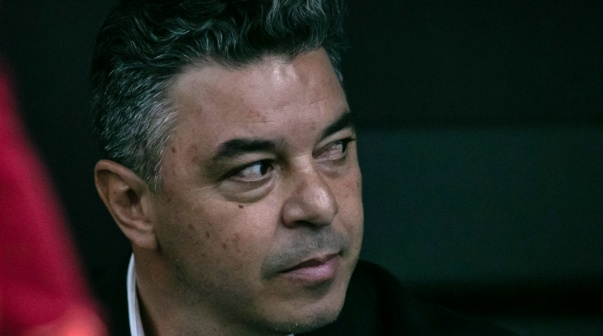 MG - BELO HORIZONTE - 22/10/2024 - COPA LIBERTADORES 2024, ATLETICO X RIVER PLATE -Marcelo Gallardo tecnico do River Plate durante partida contra o Atletico no estadio Arena MRV pelo campeonato Copa Libertadores 2024. Foto: Fernando Moreno/AGIF