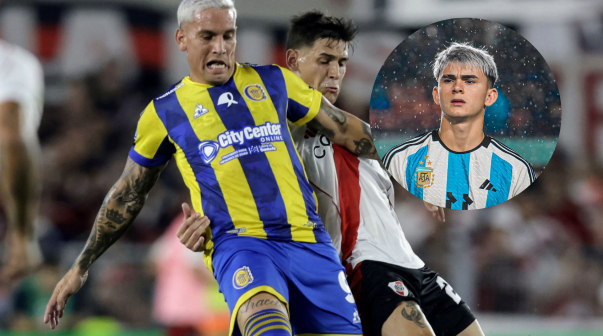 Santiago López sentenció a Copetti por su gol errado en Central - River: 