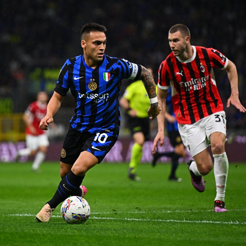 Con Lautaro Martínez titular, Inter fue eliminado con Milan en Semis de la Coppa Italia&nbsp;