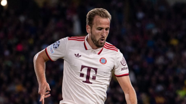 El festejo de Harry Kane en Bayern Münich tras el primer título de su carrera: 
