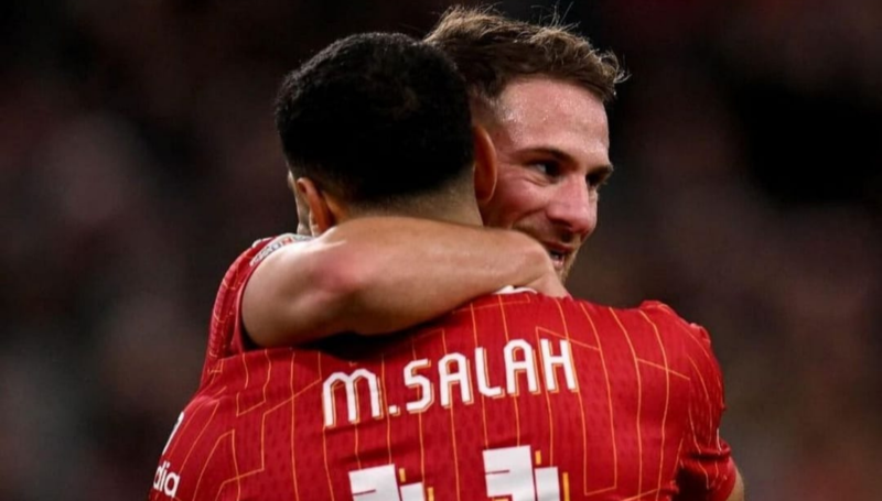 &nbsp;Mac Allister le apuntó a Salah en Liverpool