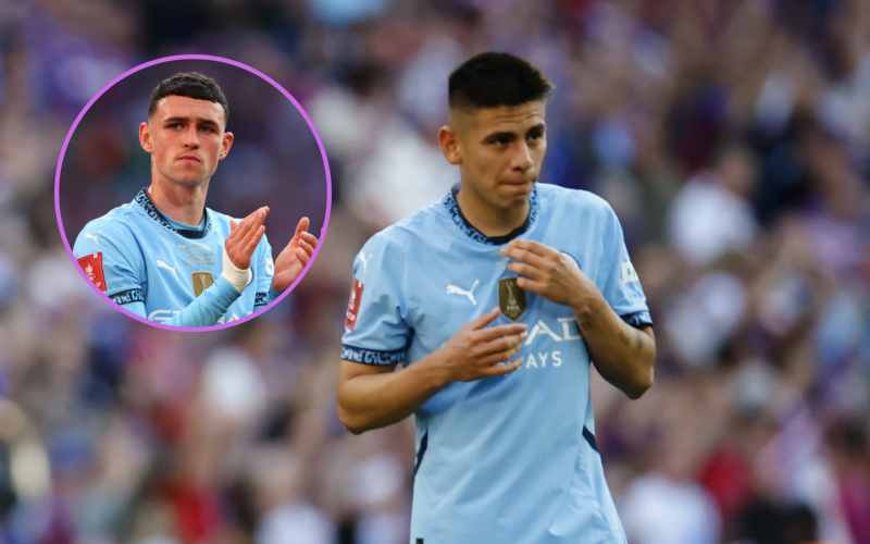 Phil Foden apuntó al Diablito Echeverri y sorprendió en Manchester City&nbsp;