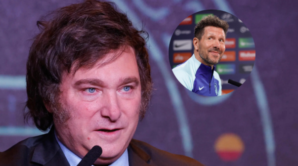 Milei fue contundente con el Cholo Simeone: 