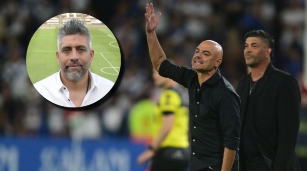 El palazo del presidente de Platense para Orsi y Gómez: 