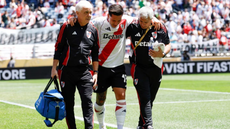 Driussi recibió el alta médica de su esguince y ya está disponible en River&nbsp;