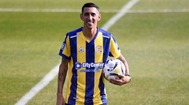 PRESENTACION DE ANGEL DI MARIA EN ROSARIO CENTRAL