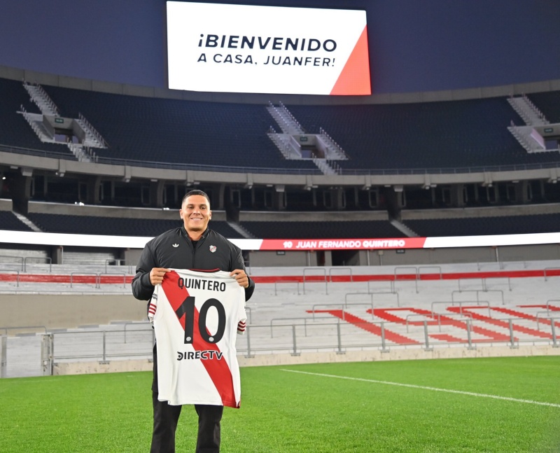 River presentó a Juanfer Quintero&nbsp;