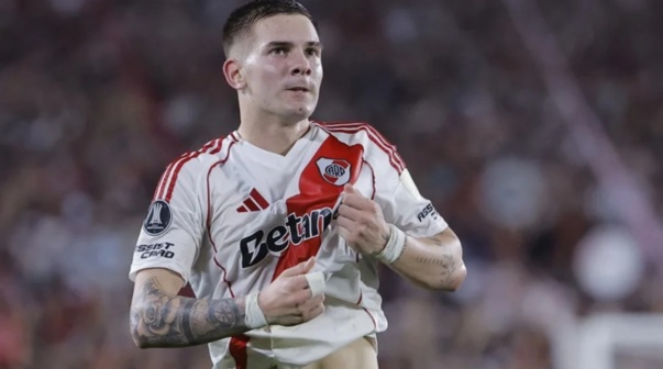 El mensaje de Franco Mastantuono para un referente en su despedida de River: 