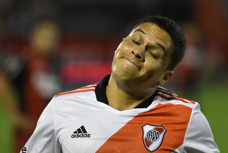 Juanfer Quintero explotó tras su salida en River vs Talleres&nbsp;