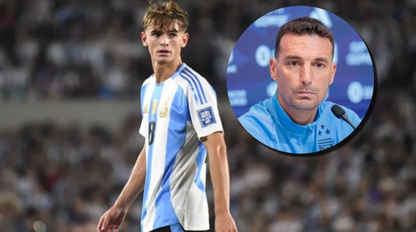 El mensaje de Nico Paz a Scaloni tras la victoria de Argentina: 