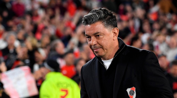 Marcelo Gallardo. River Plate vs Libertad. Octavos de Final Copa Libertadores.