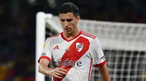 El accidente que sufrió Nacho Fernández tras el empate de River vs. Lanús: 