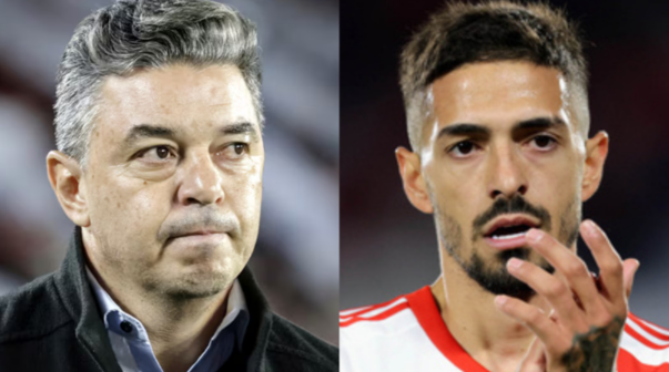 Lanzini le apuntó a Gallardo tras su salida de River: 