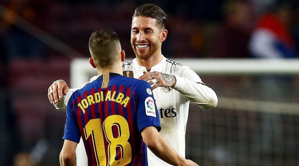 De Real Madrid a Barcelona: la fuerte despedida de Sergio Ramos a Jordi Alba por su retiro
