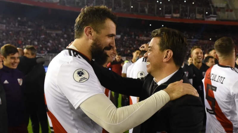 &nbsp;El gesto de Lucas Pratto con Gallardo en River vs. Sarmiento