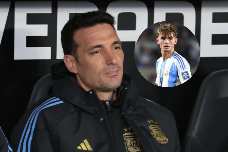 &nbsp;Scaloni, sin filtro con Nico Paz en la Selección Argentina