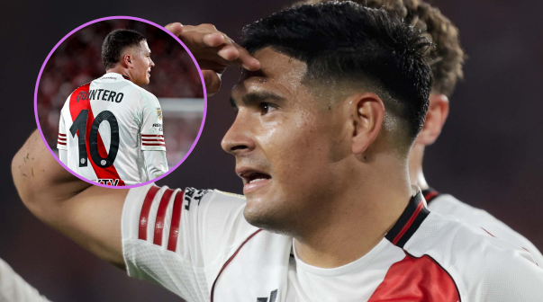 El fuerte reproche de Juanfer Quintero a Maxi Salas en River vs Talleres: 