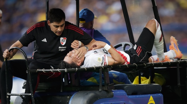 River confirmó la dura lesión que sufrió Meza en el Superclásico