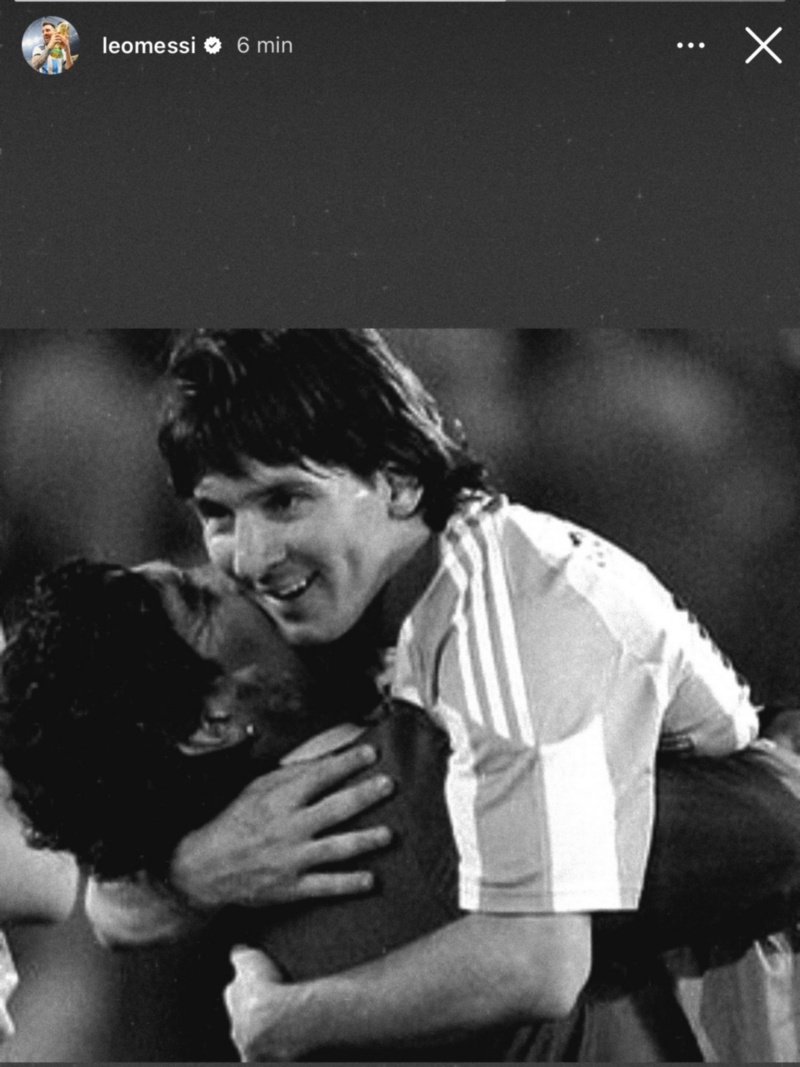 El posteo que dejó Messi en recuerdo de Maradona que emocionó en la Selección Argentina&nbsp;