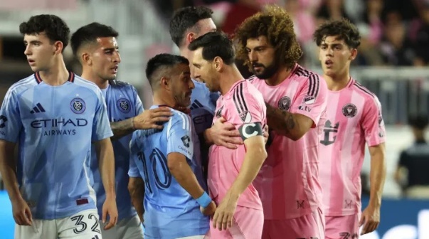 El picante cruce de Messi con otro argentino en la final de conferencia de la MLS