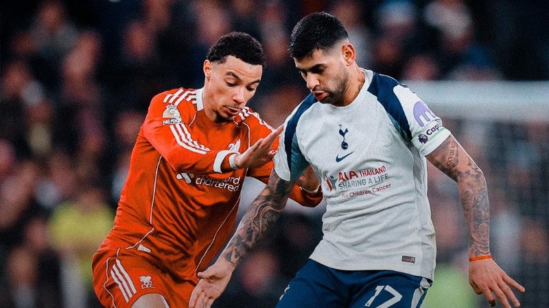 &nbsp;Tottenham cayó contra el Liverpool de Mac Allister por Premier