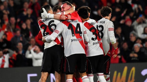 Franco Armani. e Ignacio fernandez.  River Plate vs Libertad. Octavos de Final Copa Libertadores.