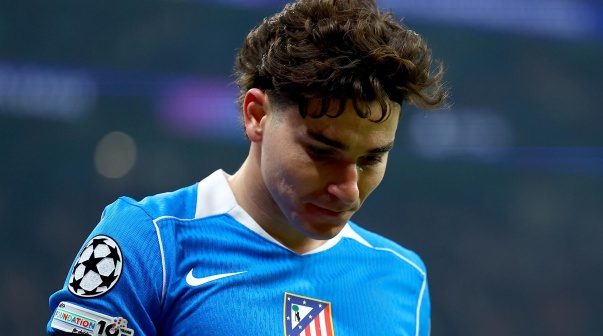 Julián Álvarez y su mala racha de goles en Atlético Madrid