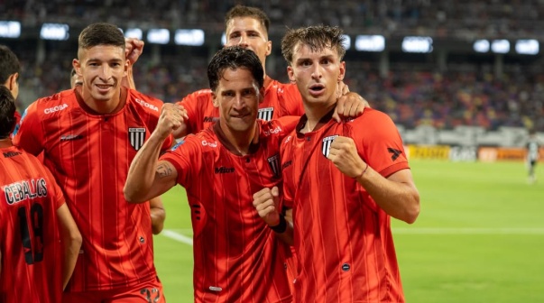 Valentino Simone y un gol en su primer partido en Gimnasia de Mendoza tras irse de Boca
