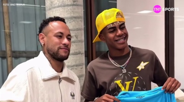 Neymar y Lamine Yamal