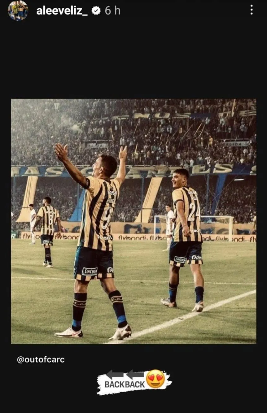 El posteo de Alejo Véliz que ilusiona a Central con la vuelta de Marco Ruben